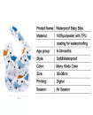Moms Choice Waterproof Baby Bibs Set of Two Infant 6-24 Months with Pocket Washable Stain Oil and Odor Resistant